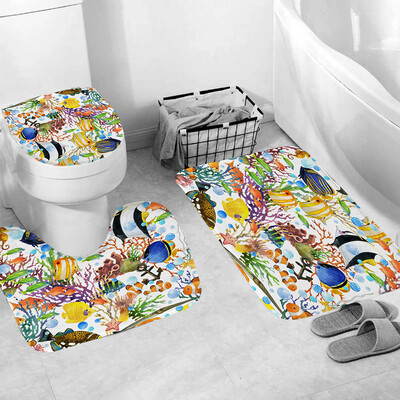 

〖Follure〗3pcs Non-Slip Bath Mat Bathroom Kitchen Carpet Doormats Decor