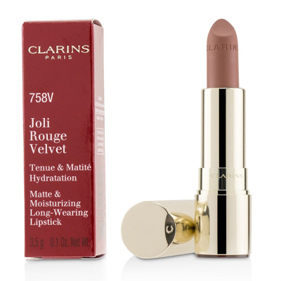 

CLARINS - Joli Rouge Velvet Matte & Moisturizing Long Wearing Lipstick - 758V Sandy Pink 35g01oz