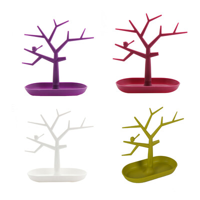 

Lovely Display Jewelry Organizer Show Rack Necklace Earring Bracelet Ring Ornament Tree Stand Holder