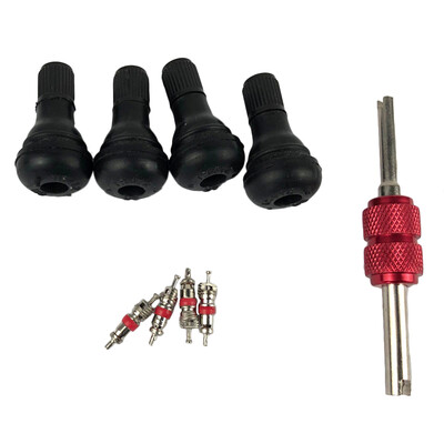 

9pcsset Tire Wheel Valve Nozzle Valve Core Repair Kit Removal Tools Automotive Accessories TR412
