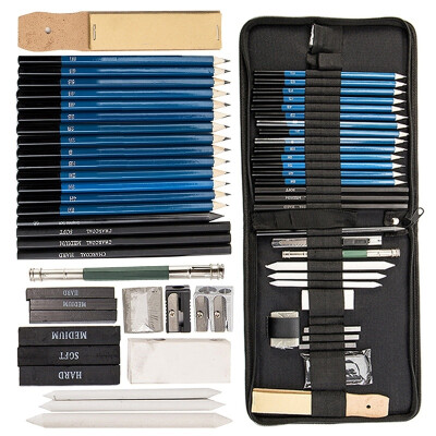 

3632PCS Drawing Pencils Set Charcoal Extender Paper Pen Pencils Cutter for Artists Sketching Gift