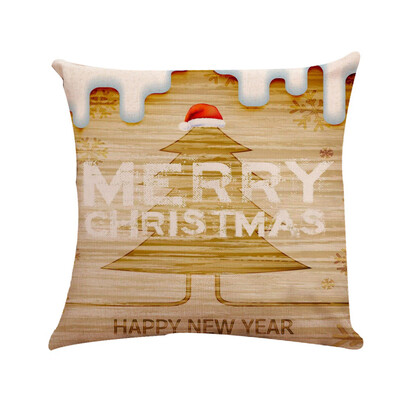 

Tailored Merry Christmas Square Home Car Decor Throw Pillow Case Sofa Waist Cushion Cover