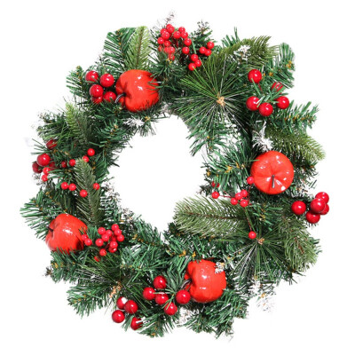 

Christmas Artificial Pine Berry Wreath Hanging Decoration Door Wall Hanging Realistic Garlands Christmas Decoration