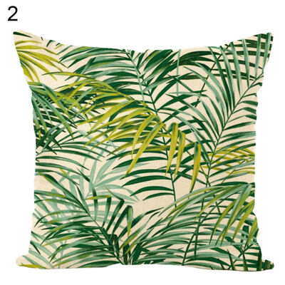 

Green PlantsFlower Throw Pillow Case Cushion Cover Sofa Bed Car Home Decor