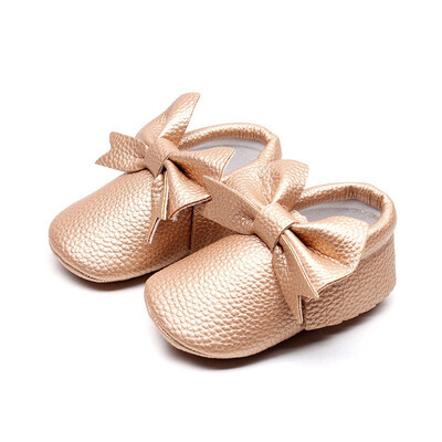 

Newborn Baby Girl Shoes Cute Solid Color Princess Baby Anti-slip On Shoes 0-2T Toddler First Walkers Spring Autumn