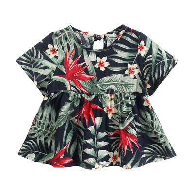 

Floral Print Short Sleeve Dress Summer Baby Girls Dress Casual Newborn Girls Dress Kids Toddler Festival party Pageant Dress