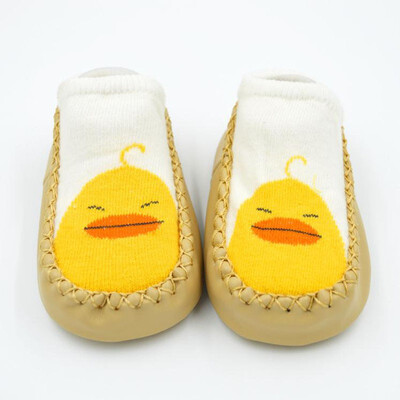 

Baby Boys Girls Infant Spring Autumn Cartoon Shoes Socks Cute Warm Anti-Slip Floor Shoes Socks Warm Indoor Walk Learning Shoes