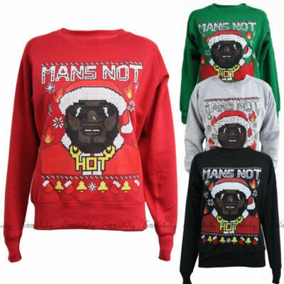 

New Unisex Men Women Santa Xmas Christmas Novelty Fairisle Retro Jumper Sweater