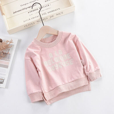 

Autumn Tops Unisex Baby Letter Letter Pattern Sweatshirt Autumn Cotton Long Sleeve Shirt Top