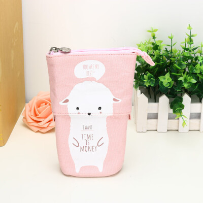 

Siaonvr 1PC Store Pencil Case Box Cartoon Cute Cat Telescopic Pencil Bag Stationery Box