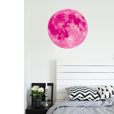 

New Luminous Moon Earth Cartoon DIY 3d Wall Stickers For Kids Rooms Bedroom Wall Sticker Home Decor Living Room Can be removed