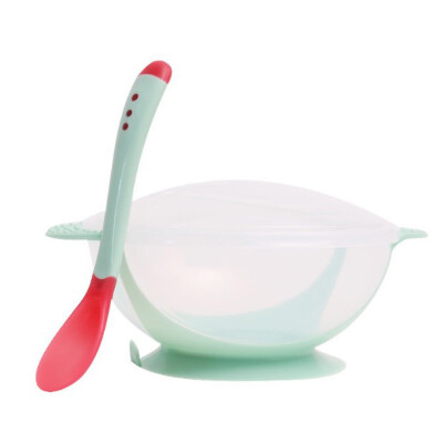 

FashionBaby Feeding Suction With Lid And Spoon Spill Proof Kids Insulated Bowls Shower Gift Set 4M baby dishes suction