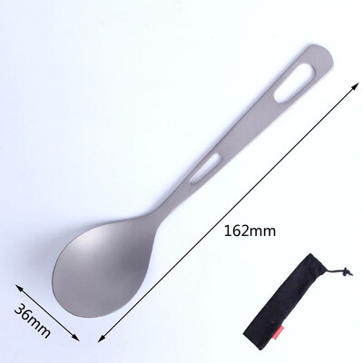 

1Straight Handle SporkSpoonForkCutter Outdoor Camping Cutlery Pure Titanium