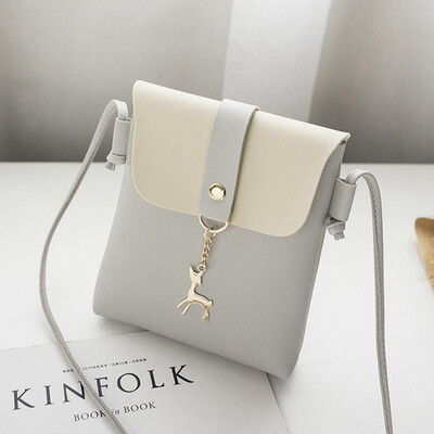 

Women Leather hanging deer Handbag Shoulder Lady Cross Body Bag Tote Purse
