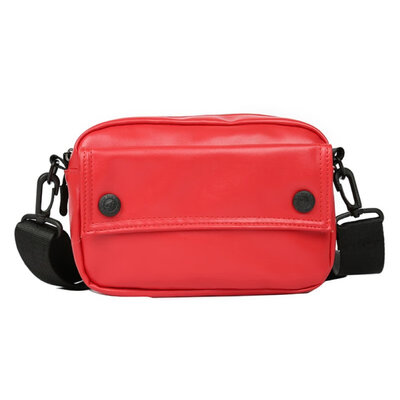 

Fashion Women Solid Color Faux Leather Adjustable Crossbody Shoulder Bag Pouch