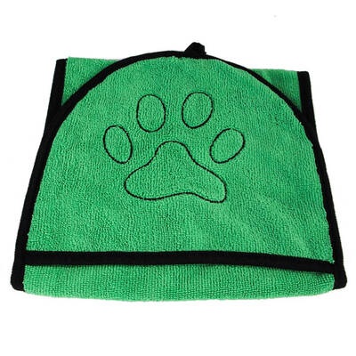

Pet Dog Cat Microfiber Towel Bath Drying Dry Microfiber Towel Gloved BathTowel