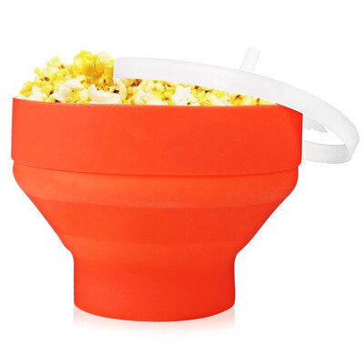 

Silicone Collapsible Microwave Popcorn Maker Popper Bowl for Home