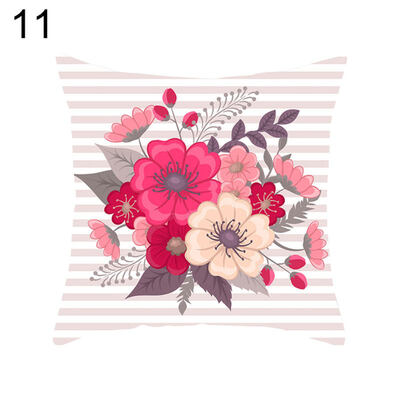 

Flower Animal Geometric Print Pillow Case Waist Throw Cushion Cover Home Decor