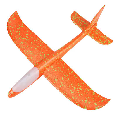 

Siaonvr Foam Throwing Glider Airplane Inertia LED Aircraft Toy Hand Launch Airplane Model