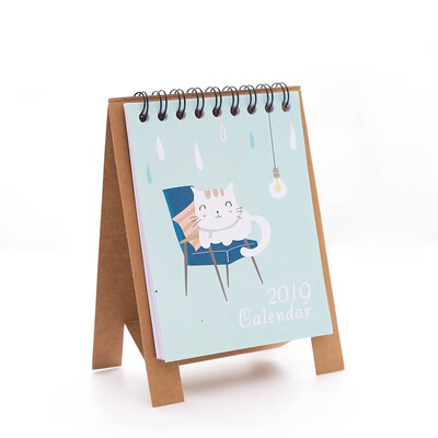 

New Year Mini Paper Flamingo 2019 Calendar Desk Planner Schedule Diary Office Supplies Stationery
