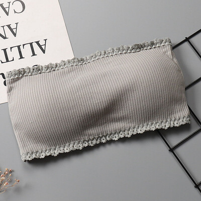 

Rib Strapless Boob Tube Bra Top Women High Elastic Wireless Push Up Padded Back Closure New Stylish White Black Bandeau Top