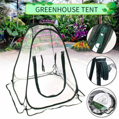 

Mini Pop Up Greenhouse with Clear Cover Protected Plant Grow House Portable Flower Tent Shelter for Garden Outdoor Backyard