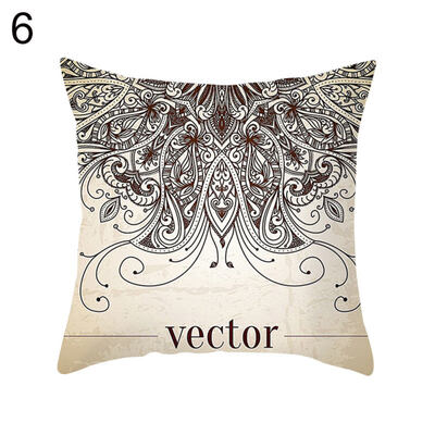

Mandala Elephant Heart Square Throw Pillowcase Cushion Cover Home Office Decor