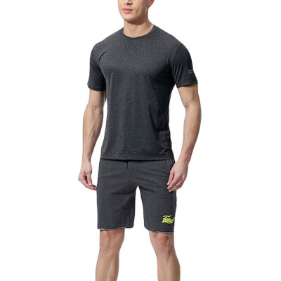 

Toponeto Mens Elastic Fitness Short T-shirt Fast Drying Tops Pants Sports Tight Suit