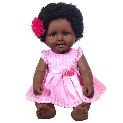 

YIWULABlack Skin Lifelike Reborn Baby Girl Dolls Kid Toy Newborn Girl