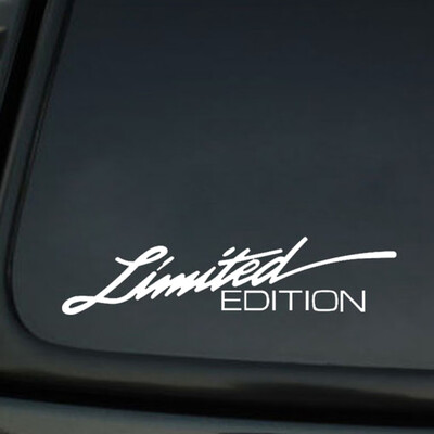 

2Pcs Funny Car Window Sticker Car Body Decor Reflective Sticker Limitada Car Bumper Sticker