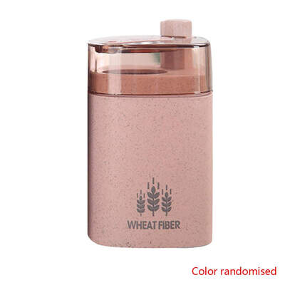 

Automatic Straw Toothpick Box Wheat Storage Dispenser Home Kitchen Restaurant Supplies Color Random