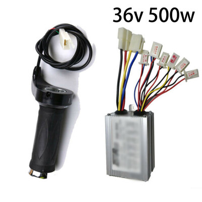 

500W Motor Brushed Speed Controller Throttle Grip For E-Bike Scooter Replacement