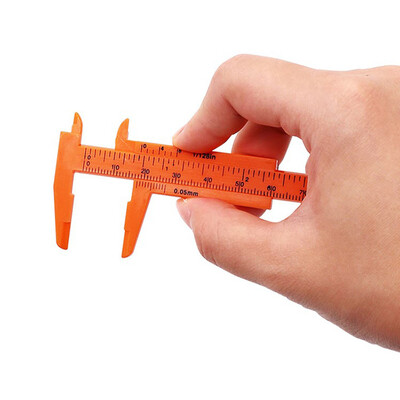 

JPGIF 80mm Mini Plastic Student Sliding Vernier Caliper Gauge Measurement Tool