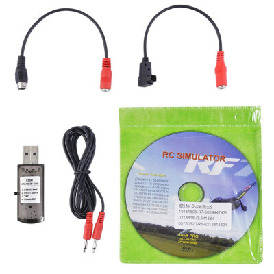 

22 in 1 RC USB Simulator with Adapter Cable for RealFlight G7 G6 G5 Car VRC20