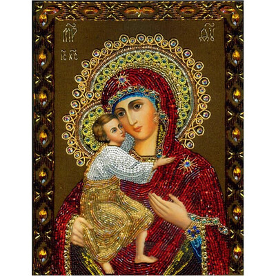 

Fashion DIY Handmade 5D Diamond Painting Christianity Character Pattern Decoration for Living Room Bedroom Study Hand-painted T7W