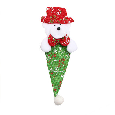 

Tailored Christmas Xmas Decor Snowman Kitchen Tableware Holder Pocket Dinner Cutlery Bag