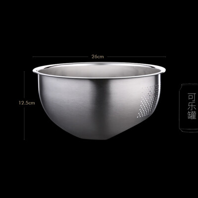 

Kitchen Stainless Steel Drain Basket Household Sink Bowl Fruit Basket Rice Wash Rice Sieve