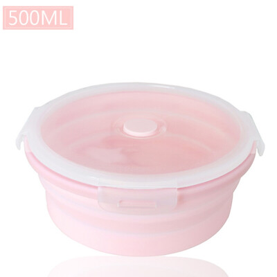 

3505008001200ml Sealed Lunch Box Round Salad Bento Box Outdoor Portable Container Box for Workers Student