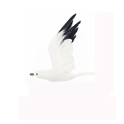 

Gobestart 1PC Fake Artificial Feathered Seagull Decoy Realistic Seagull Garden Decor