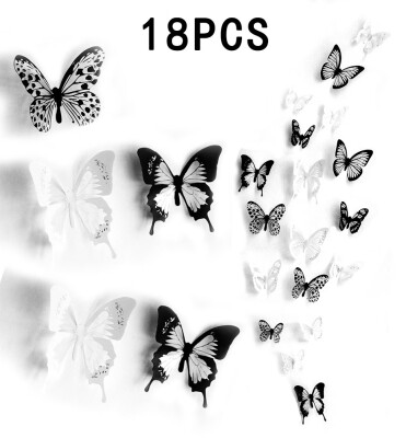 

18PCSset Decorative 3D Wall Stickers DIY Fridge Sticker Decorative PVC Wall Decals Wall Decals Stickers Wall Stickers Home Decor