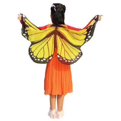 

Home Butterfly Cloak Shawl with Shoulder Straps Butterfly Wings Design Shawl for Kids Toy Holiday Kids Decor Costume Accessories