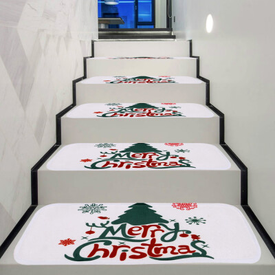 

Tailored Christmas Decoration 1Set Non-Slip Coral Fleece Resistant Carpet Stair