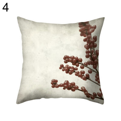 

Retro Flower Plant Throw Pillow Protector Case Cushion Cover Bedding Articles