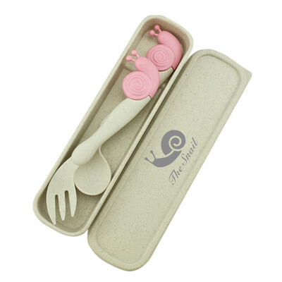 

2Pcs Baby Feeding Spoon Forks Baby Spoon Safety Tableware Infant Learning Spoons