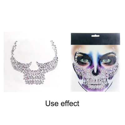 

Halloween Resin Jewelry Stickers Removable Face Gems Stickers Funny Tattoo Stickers For Festival Party Costume Decorations