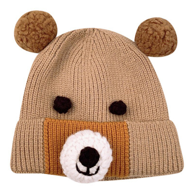 

Toddler Girls Boys Winter Hats Baby Infant Winter Keep Warm Hat Double Ball Crochet Knit Hat Children Kids Beanie Cap NEW