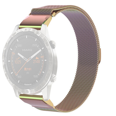 

〖Follure〗Milanese Strong Magnetic Loop Stainless Steel Wristband For Garmin MARQ 5 Style