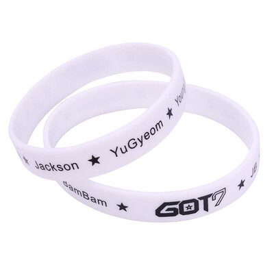 

Kpop GOT7 Silicone Bracelet Pair Sports Bracelet Star Same Style Bracelet Hot Gift