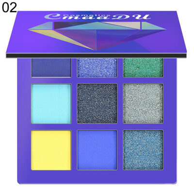 

9Colors Charming Glitter Women Eye Shadow Palette Matte Pigmented Shimmers Makeup