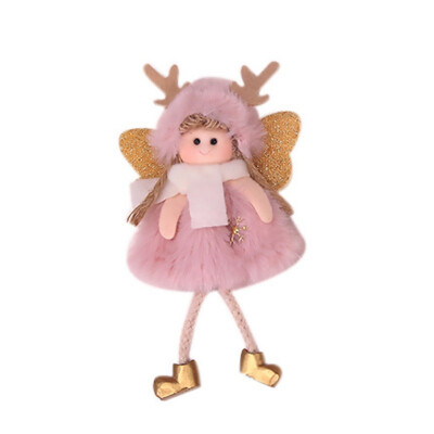 

Plush Angel Cute Girls Doll Christmas Pendants Decorative Hanging Ornaments Holiday Figurine Gift Decorations